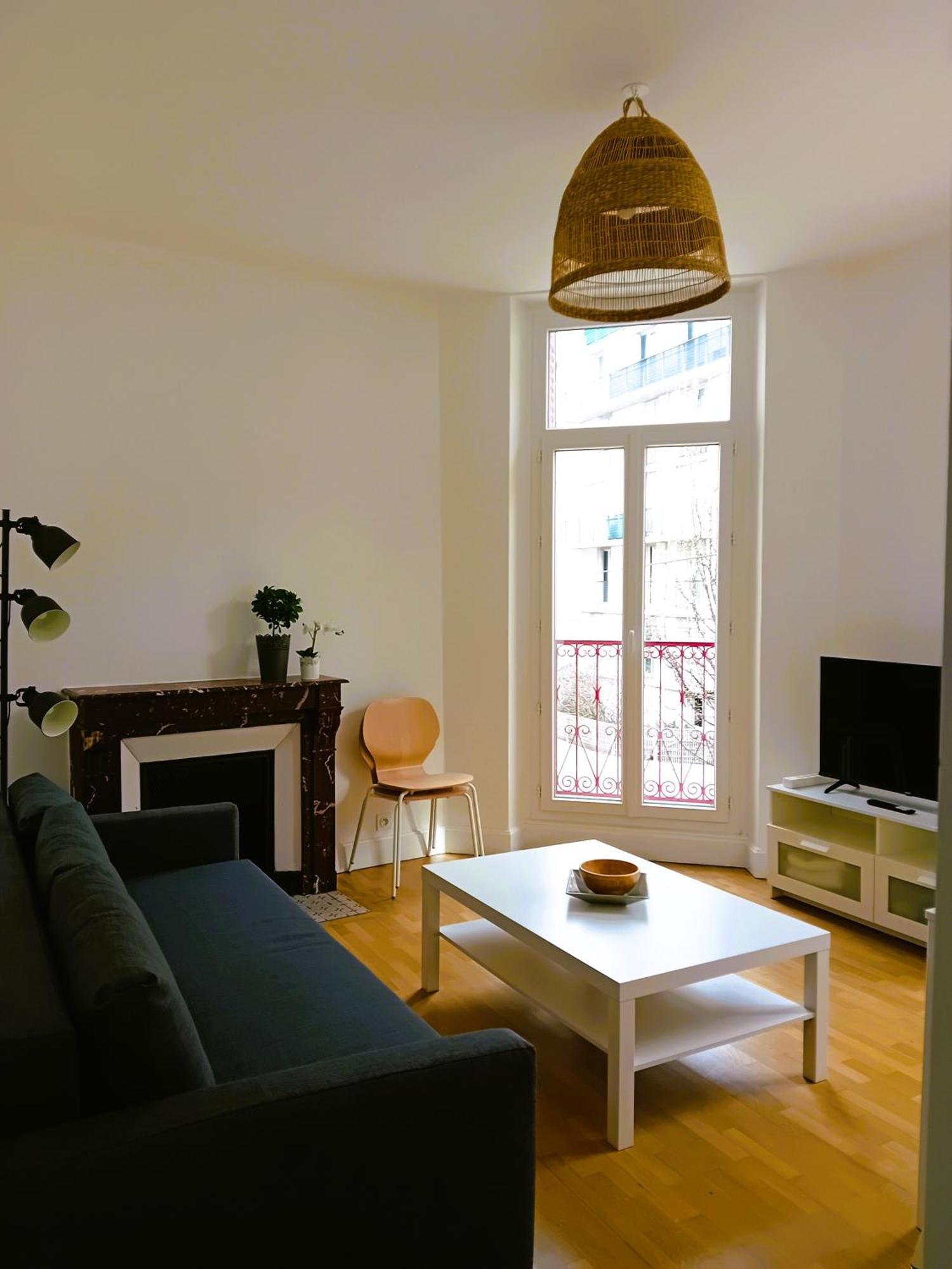 102 - Appart Renove Avec Grand Salon Et 1 Chambre - Tram Et Clinique Mutualiste A 1 Min Гренобль Экстерьер фото