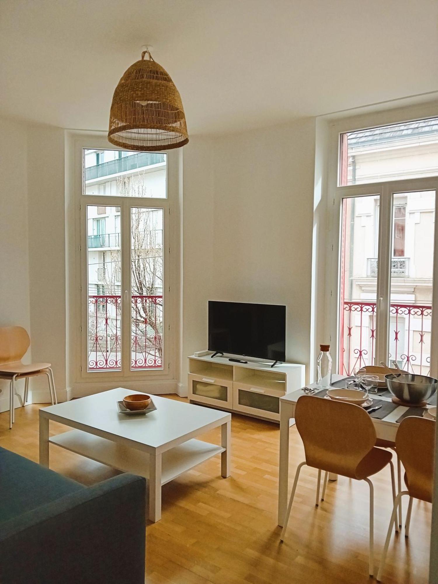 102 - Appart Renove Avec Grand Salon Et 1 Chambre - Tram Et Clinique Mutualiste A 1 Min Гренобль Экстерьер фото